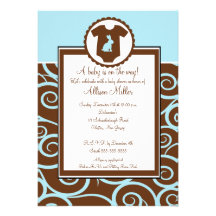 Invitación de la fiesta de bienvenida al bebé del 