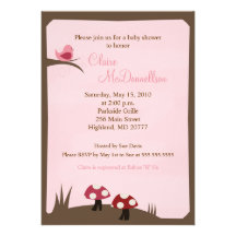 Invitación de la fiesta de bienvenida al bebé del 