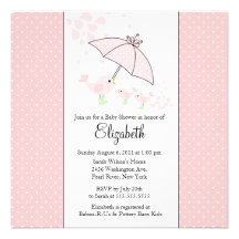 Invitación de la fiesta de bienvenida al bebé del 