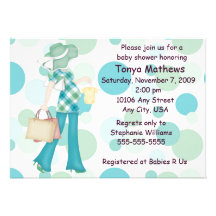 Invitación de la fiesta de bienvenida al bebé del 