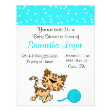 Invitación de la fiesta de bienvenida al bebé del 