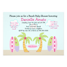 Invitación de la fiesta de bienvenida al bebé del 