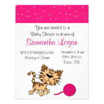 Invitación de la fiesta de bienvenida al bebé del 