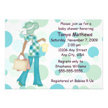 Invitación de la fiesta de bienvenida al bebé del 