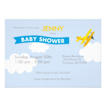 Invitación de la fiesta de bienvenida al bebé del 