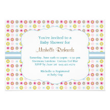 Invitación de la fiesta de bienvenida al bebé del 