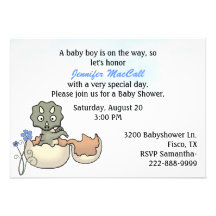 Invitación de la fiesta de bienvenida al bebé del 