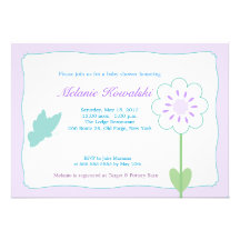 Invitación de la fiesta de bienvenida al bebé del 