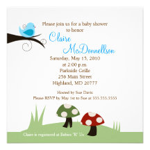 Invitación de la fiesta de bienvenida al bebé del 