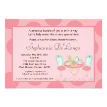 invitación de la fiesta de bienvenida al bebé del 