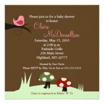 Invitación de la fiesta de bienvenida al bebé del 