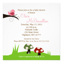Invitación de la fiesta de bienvenida al bebé del 