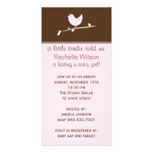 Invitación de la fiesta de bienvenida al bebé tarjetas personales