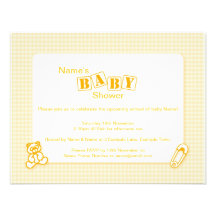 Invitación de la fiesta de bienvenida al bebé - un