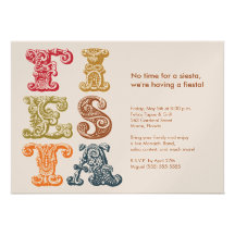 Invitación de la fiesta de Cinco de Mayo del vinta