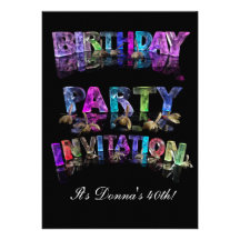 Invitación de la fiesta de cumpleaños