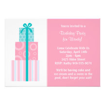 Invitación de la fiesta de cumpleaños