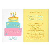 Invitación de la fiesta de cumpleaños