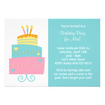 Invitación de la fiesta de cumpleaños
