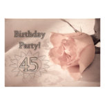 Invitación de la fiesta de cumpleaños 45 años