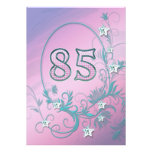 Invitación de la fiesta de cumpleaños 85 años