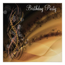 Invitación de la fiesta de cumpleaños cualquier cu