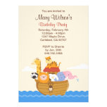 Invitación de la fiesta de cumpleaños de la arca d
