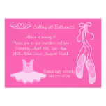 Invitación de la fiesta de cumpleaños de la bailar