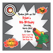 Invitación de la fiesta de cumpleaños de la etique