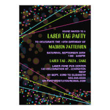 Invitación de la fiesta de cumpleaños de la etique