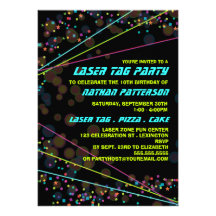 Invitación de la fiesta de cumpleaños de la etique