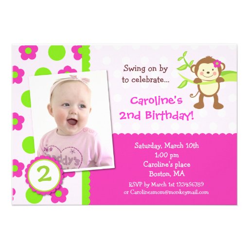 Invitación de la fiesta de cumpleaños de la foto d