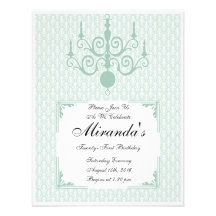 Invitación de la fiesta de cumpleaños de la lámpar