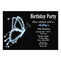 Invitación de la fiesta de cumpleaños de la maripo