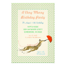 Invitación de la fiesta de cumpleaños de la maripo