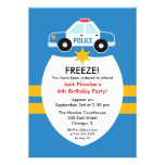 Invitación de la fiesta de cumpleaños de la policí