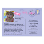 Invitación de la fiesta de cumpleaños de la postal