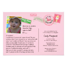 Invitación de la fiesta de cumpleaños de la postal
