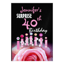 Invitación de la fiesta de cumpleaños de la SORPRE