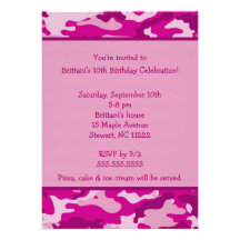 Invitación de la fiesta de cumpleaños de las rosas