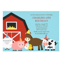 Invitación de la fiesta de cumpleaños de los anima