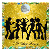 Invitación de la fiesta de cumpleaños de los años 