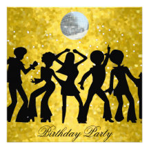 Invitación de la fiesta de cumpleaños de los años 