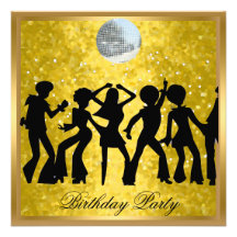 Invitación de la fiesta de cumpleaños de los años 