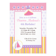 Invitación de la fiesta de cumpleaños de los niños