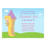 Invitación de la fiesta de cumpleaños de Rapunzel
