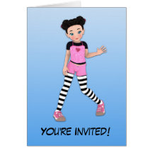 Invitación de la fiesta de cumpleaños del animado  felicitacion 