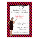 Invitación de la fiesta de cumpleaños del art déco