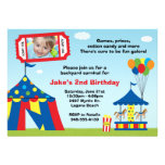 Invitación de la fiesta de cumpleaños del carnaval