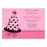 Invitación de la fiesta de cumpleaños del dulce di